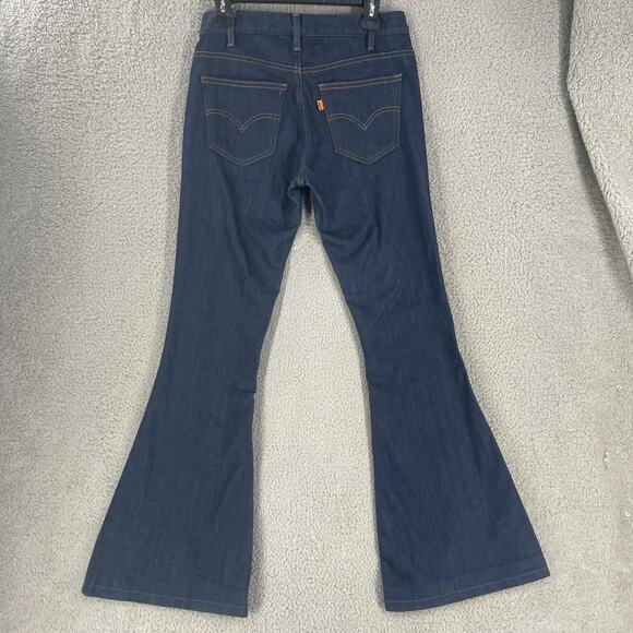 Levi's Jeans Womens 6 Blue 1974 Bell Flare Bell Bottom Orange Tab Stretch Denim - Picture 1 of 16